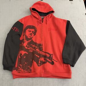 Vintage Y2K Scarface Clothing Company Full-Zip Hoodie Sweatshirt 2XL Embroidered